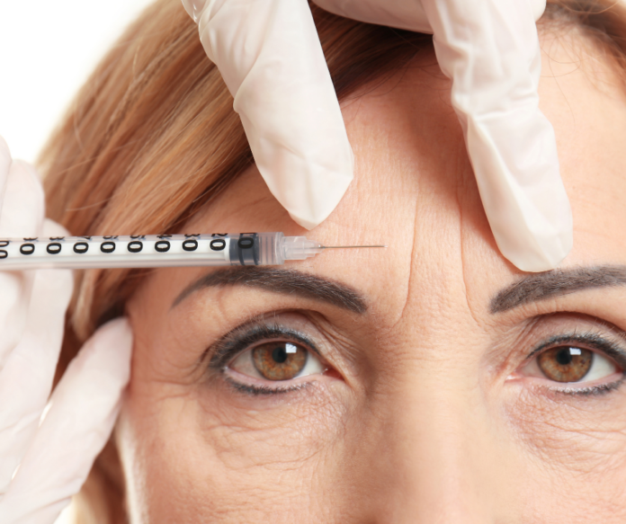 Botox treatment for forehead wrinkles